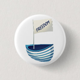 Nautical Freedom Boat Button