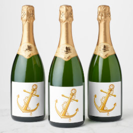 Nautical Gold Anchor Wedding Verlobung Beach