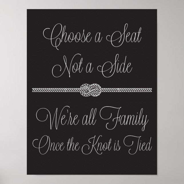 Nautical Knot wähle einen Platz, der nicht auf der Poster (Vorne)