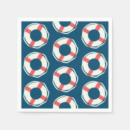 Nautical Lifesaver Baby Shower Boy Ocean Geburtsta Serviette
