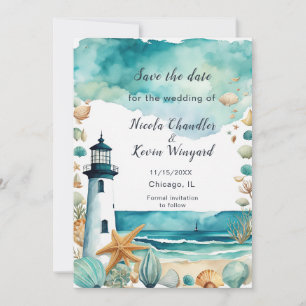 Nautical Lighthouse Empfang Save The Date