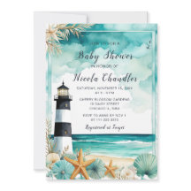 Nautical Lighthouse Kinderdusche