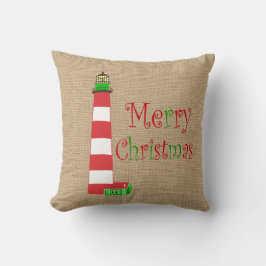 Nautical Lighthouse Weihnachtskissen Kissen
