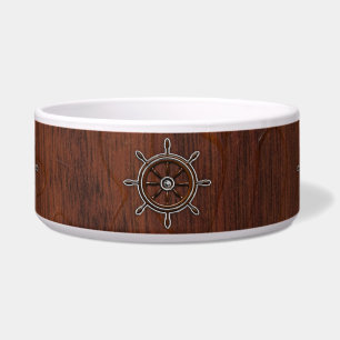 Nautical Mahogany Nautical Wheel Napf