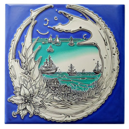 Nautical Marine Life Keramik Art Nr. 10 Fliese