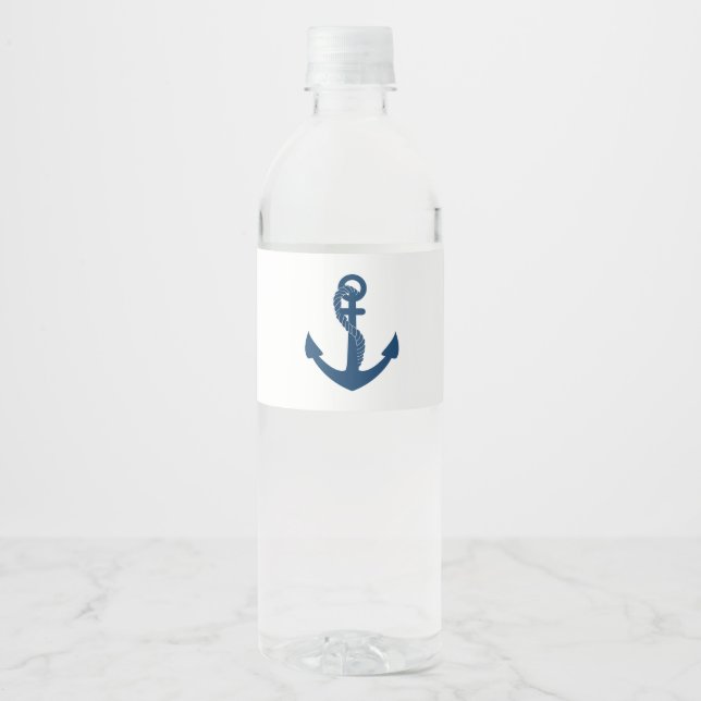 Nautical Navy Anchor Beach Wedding Brautparty (Vorderseite)