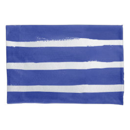 Nautical Navy Blau gestört Strickfarben Kissenbezug