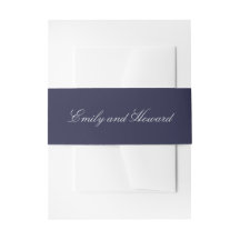 Nautical Navy Blue Classic Script Bands