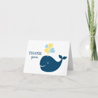 Nautical Navy Blue Yellow Whale Boy Baby Showdusch