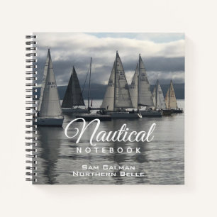 Nautical Notebook mit Name des Eigentümers Notizbuch