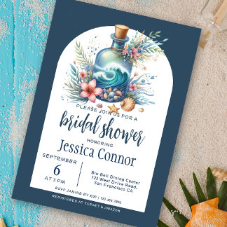 Nautical Ocean Boho Bridal Dusche Einladung