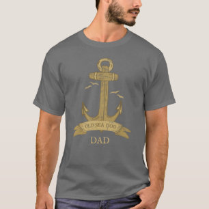 Nautical Old Sea Dog Vintage Ancre marin T-shirt