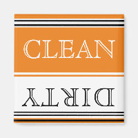 Nautical Orange Geschirrspüler sauber