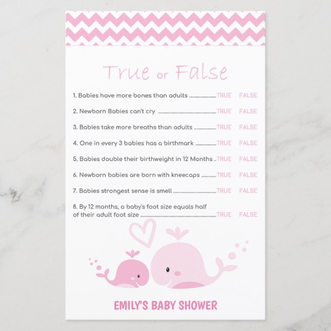 Nautical Pink Whale Baby Duschgel Game PRINTED (Vorderseite)