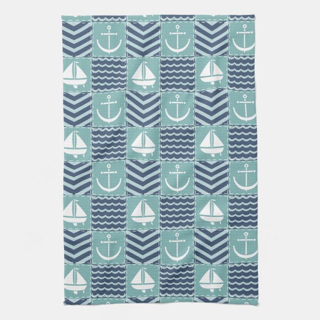 Nautical Quilt Küchentuch (Vertikal)