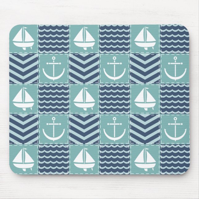 Nautical Quilt Mousepad (Vorne)