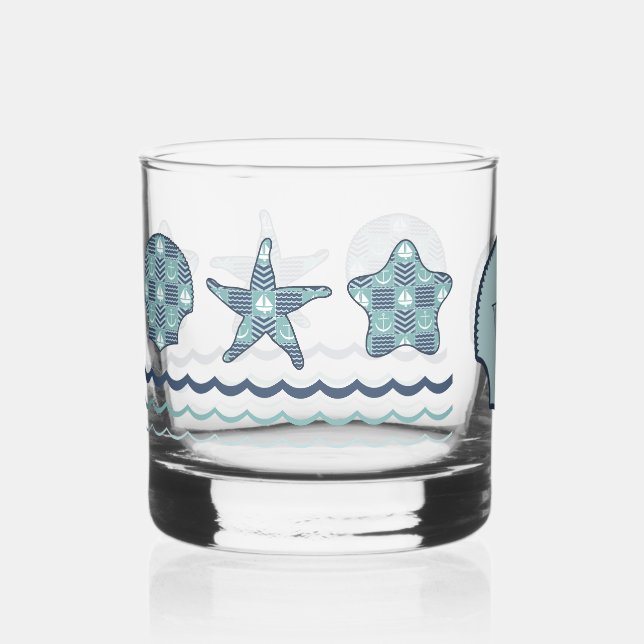 Nautical Quilt Whiskyglas (Vorderseite)