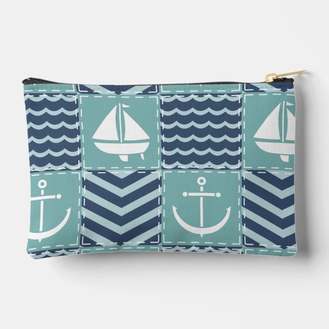 Nautical Quilt Zubehörtasche (Rückseite)