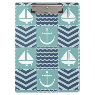Nautical Quilt-Zwischenablage Klemmbrett