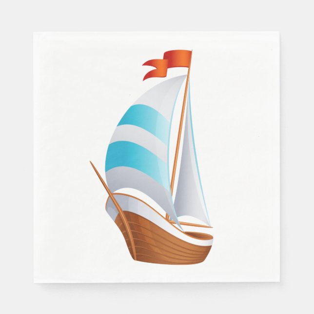 Nautical Sailboat Blue Turquoise - Ocean Beach Serviette (Vorderseite)