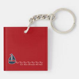 Nautical Sailboat LASSE IHR DREAMS SET SEGELboot Schlüsselanhänger