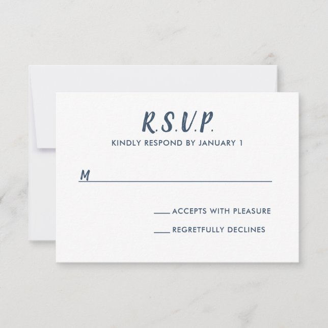 Nautical Sailboat Wedding RSVP Karte (Vorderseite)