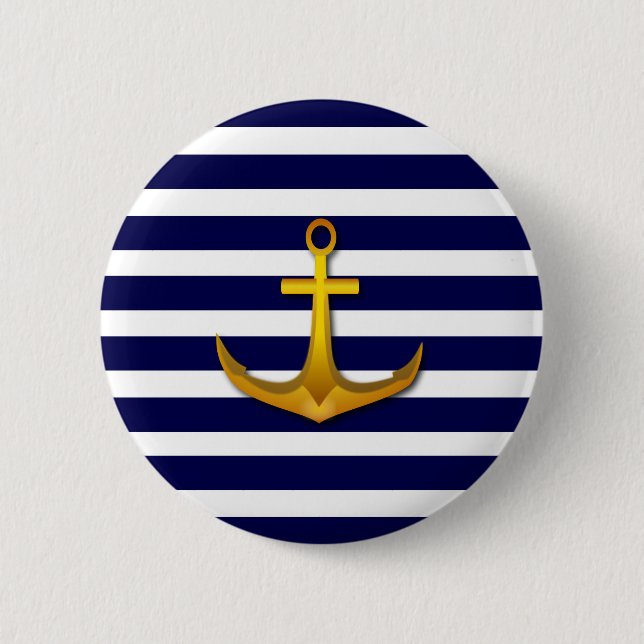 Nautical Sailor Button (Vorderseite)