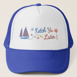 Nautical Sailor Spaß | Sailboat Ketch Pub Truckerkappe
