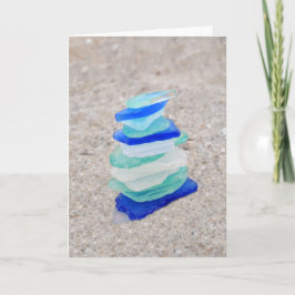 Nautical Sea Glass Tree Karte