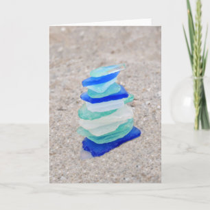 Nautical Sea Glass Tree Karte