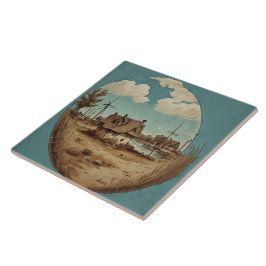 Nautical Seascapes Ölgemälde Nr. 9 Fliese