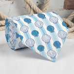 Nautical Seashells Custom Necktie Krawatte<br><div class="desc">This custom necktie features a beautiful nautical design with seashells, perfect for adding a touch of the ocean to any outfit. Whether you're heading to a seaside vacation, a special event, or just want to express your love for the sea, this tie is a stylish and unique choice. Made with...</div>