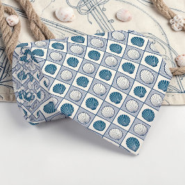 Nautical Seashells Custom Necktie Krawatte