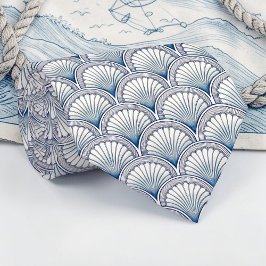 Nautical Seashells Custom Necktie Krawatte