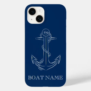 Nautical Spirit Anker Navy Blau Case-Mate iPhone 14 Hülle