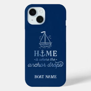 Nautical Spirit Boot Navy Blau   Case-Mate iPhone Hülle