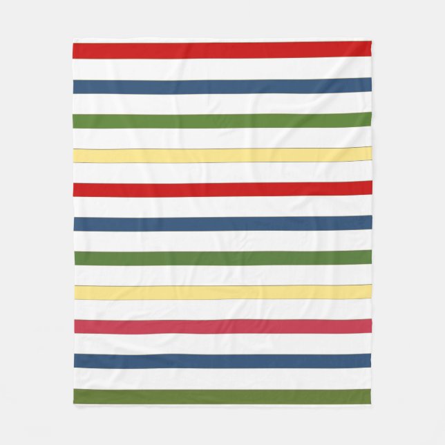 Nautical Stripe Fleece Blanket (Vorderseite)