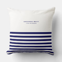 Nautical Stripe Navy Blue Trendy Stilvoll 8 Streif
