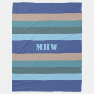 Nautical Stripes kundenspezifische Fleecedecke aus