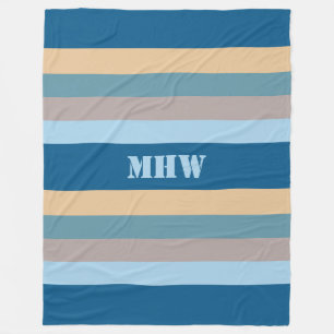 Nautical Stripes kundenspezifische Fleecedecke aus