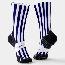 Nautical Stripes Navy Blue Trendy Stylish