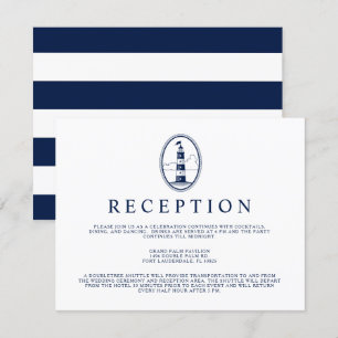 Nautical Style Lighthouse Empfang Einladung