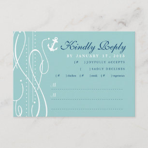 Nautical Swirl Wedding Einladung UAWG