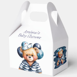 Nautical Teddy Bear Delight Boy Baby Dusche Geschenkschachtel