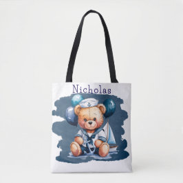 Nautical Teddy Bear Delight Boy Baby Showgeschenk Tasche