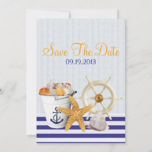 Nautical Theme Hochzeit Sichern Sie das Datum Save The Date