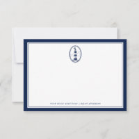 Nautical Themed Lighthouse Office NoteCard