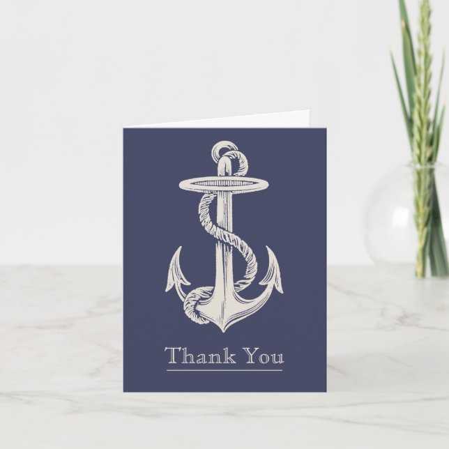 Nautical Themed Wedding Danke (Vorderseite)