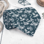 Nautical Toile Custom Necktie Krawatte<br><div class="desc">This custom necktie features a classic nautical toile pattern,  perfect for adding a touch of seaside charm to any outfit. Ideal for dads,  groomsmen,  or anyone who loves the ocean.</div>