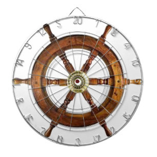 Nautical Vintag Ship Wheel Holz Helm Dart Board Dartscheibe